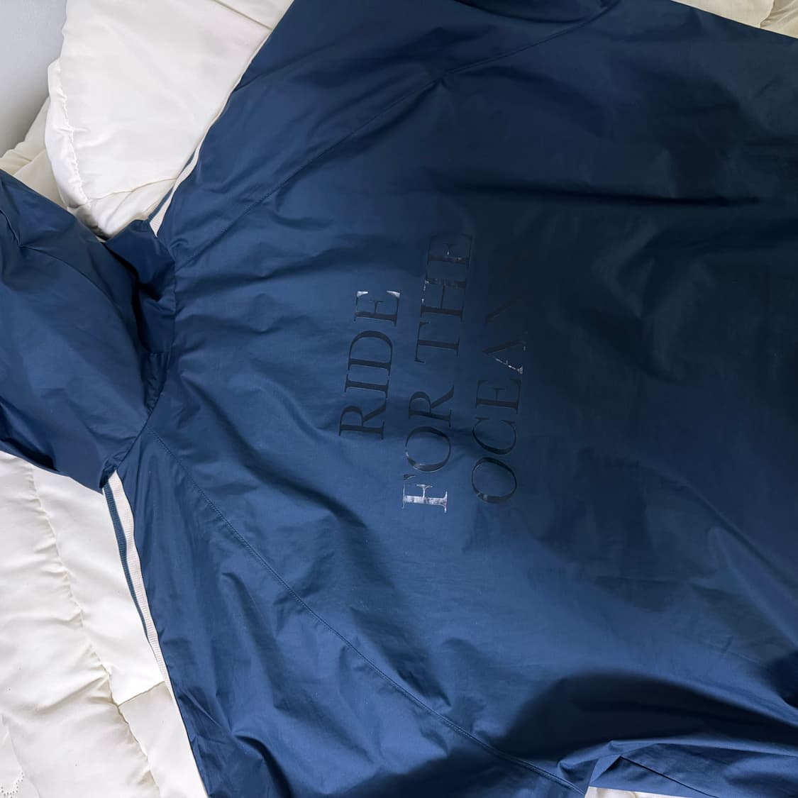 아디다스 멜로우 라이드 클럽 윈드브레이커 바람막이 네이비 상품이미지3