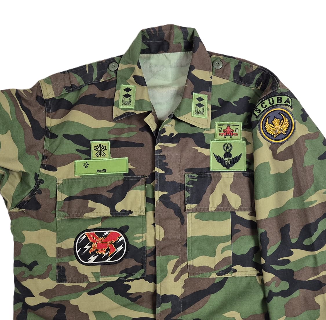 육군 구형 1공중강습여단 중위 중기형 동계 전투복 상의 자켓 (L) 상품이미지5