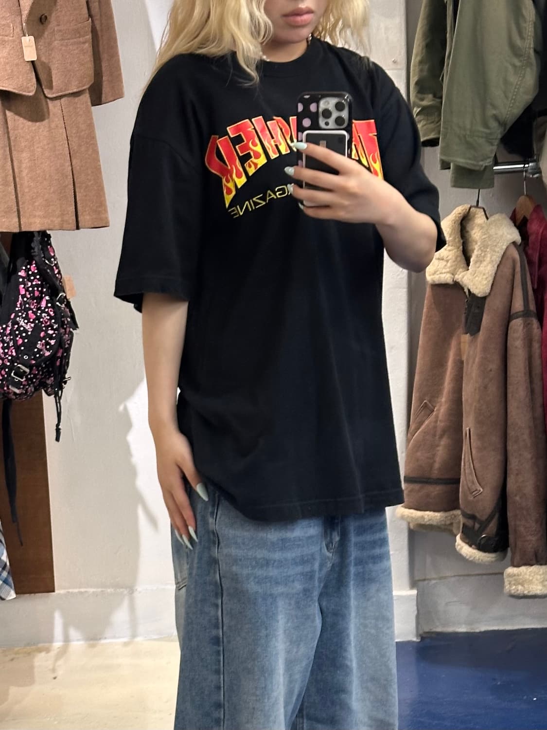 Trasher 트레셔 플레임 반팔티 상품이미지1