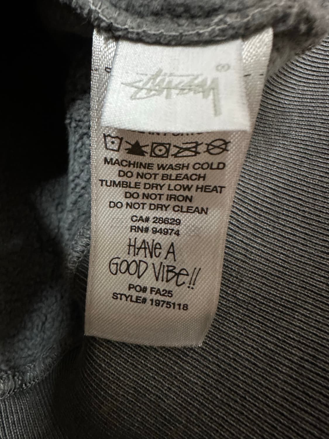 스투시 스탁 링크 피그먼트 후드집업 상품이미지7