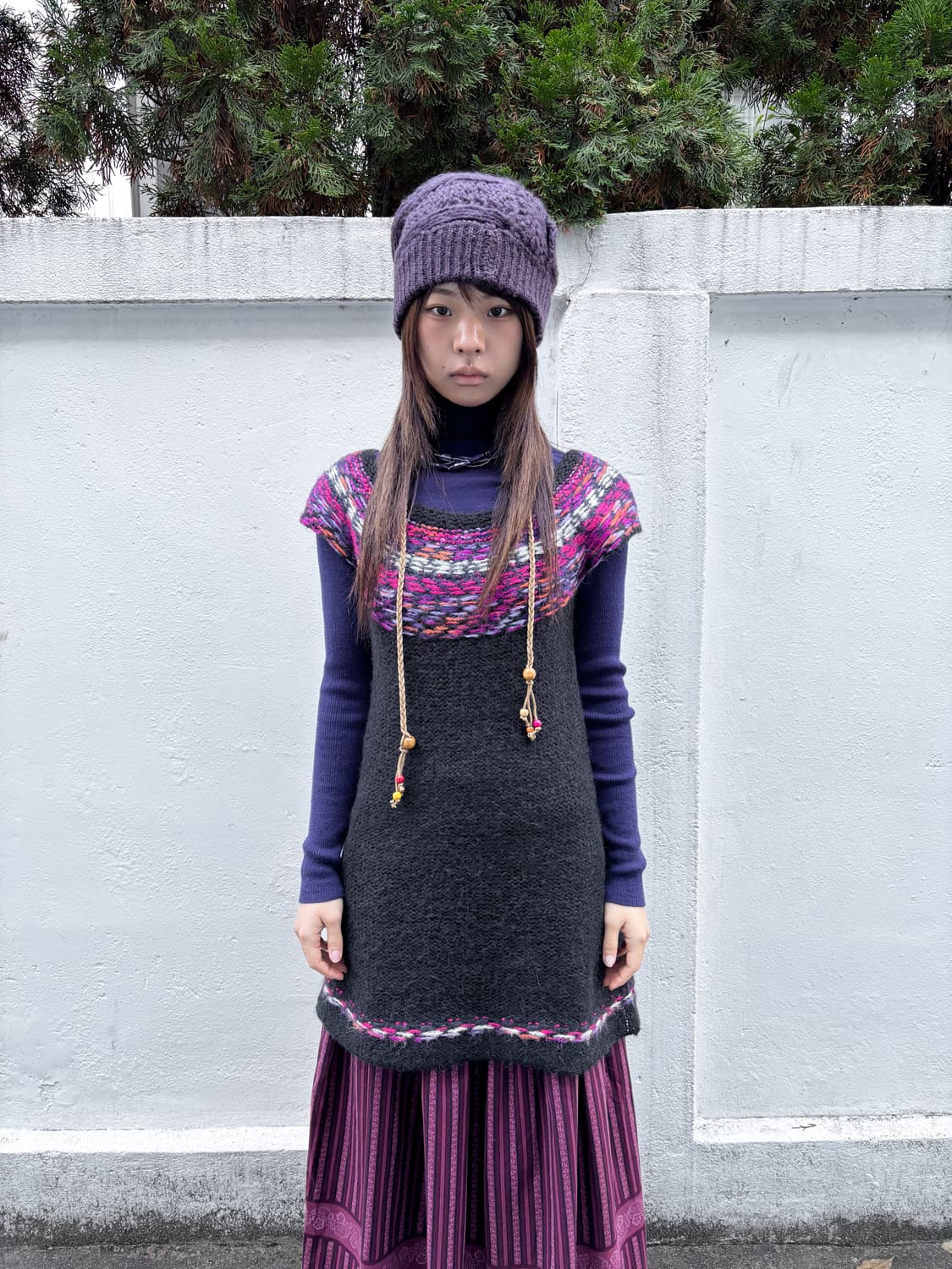 빈티지 알파카 노르딕 니트 원피스 상품이미지2