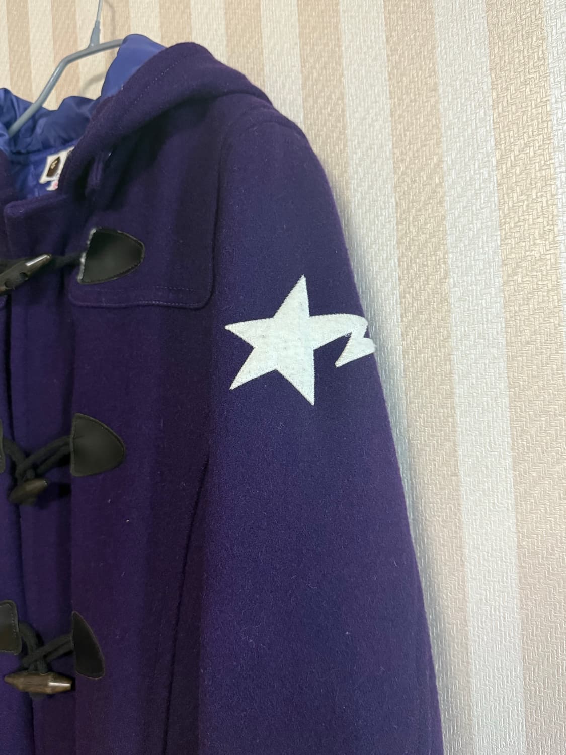 Bape 더플 코트 떡코 보라색 상품이미지2