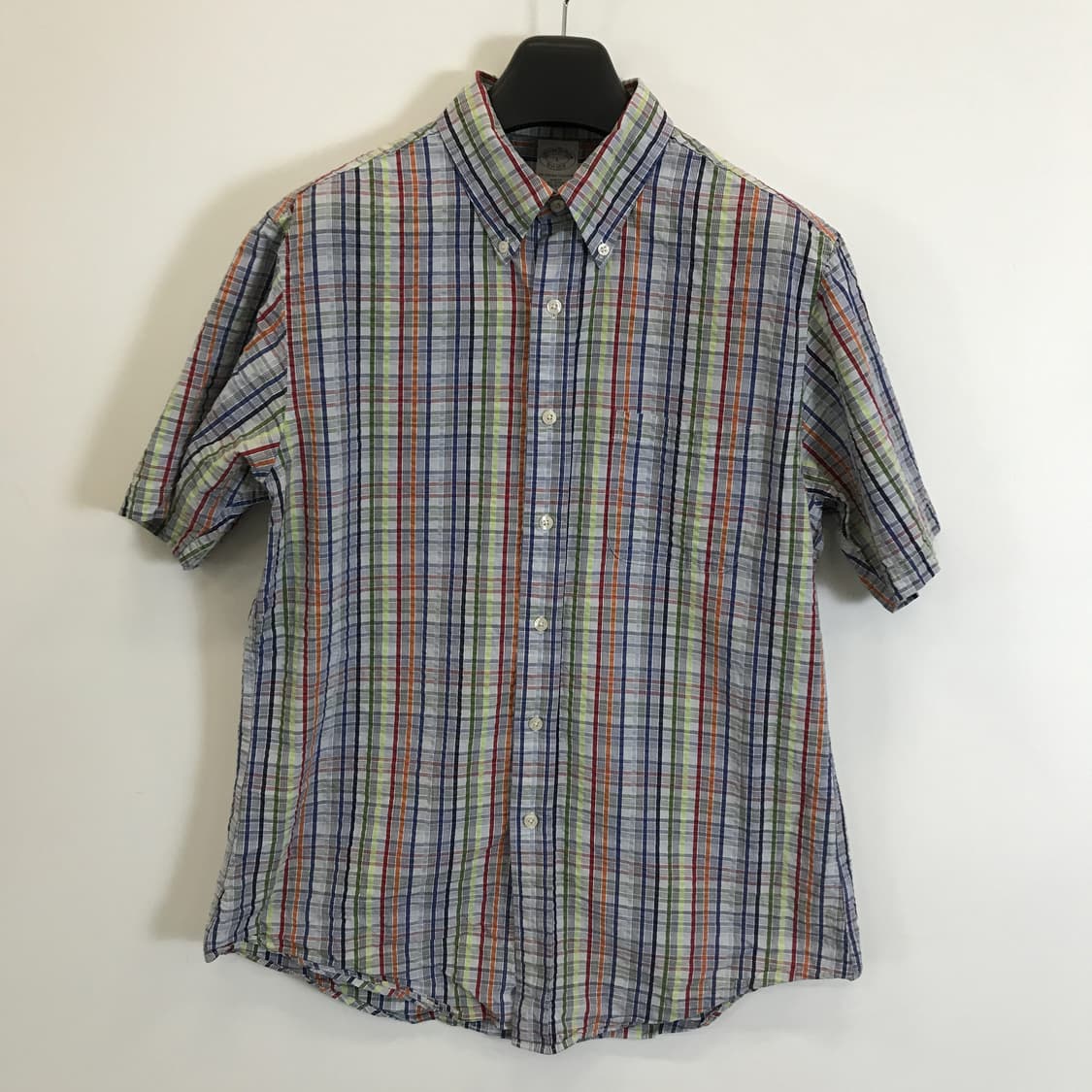 브룩스브라더스 시어서커 멀티체크 반팔셔츠 [L] 상품이미지1