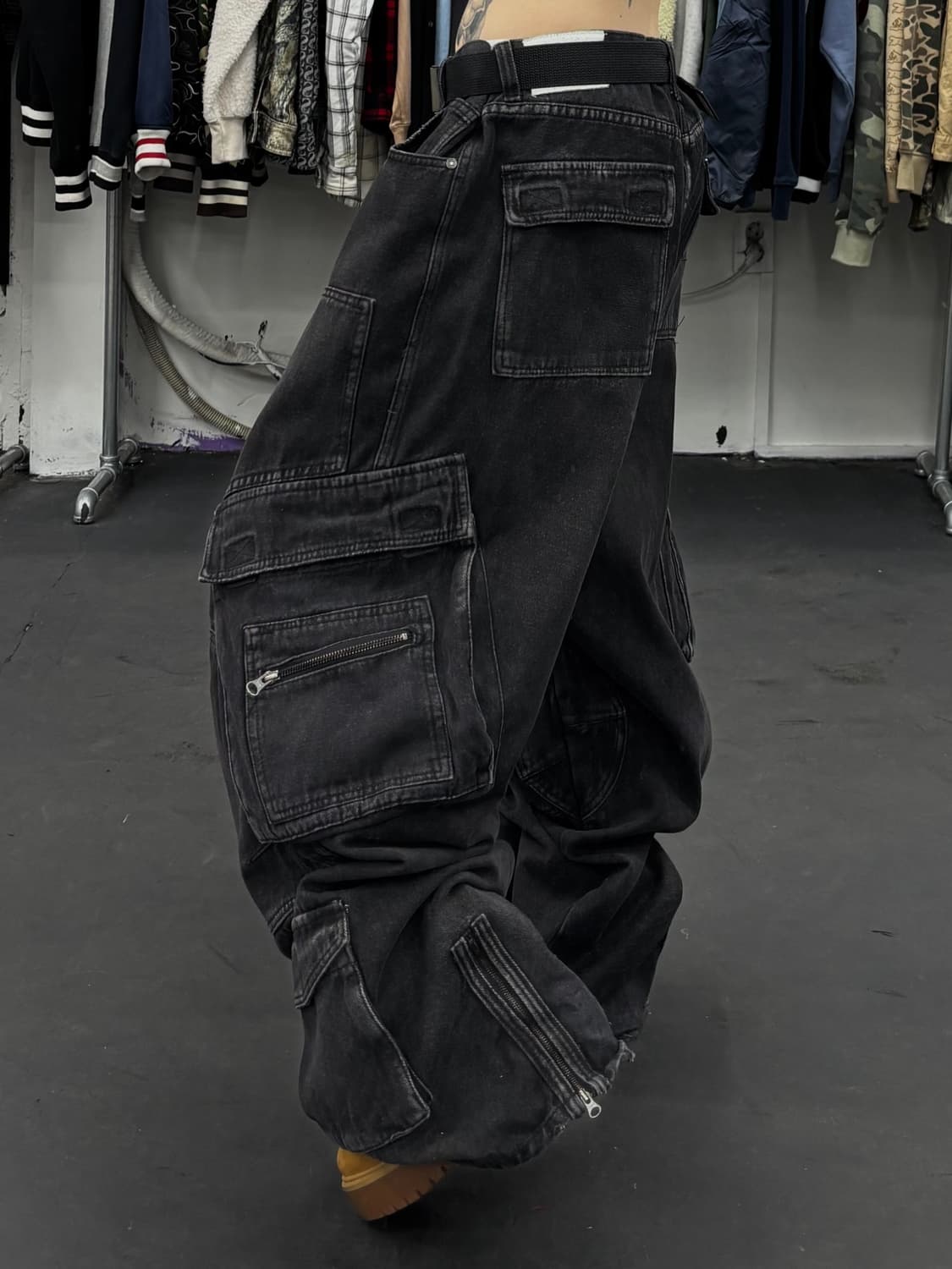 DNSR 슬래시 카고 데님팬츠 상품이미지3