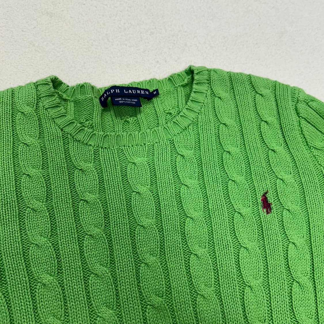 Polo light green knit 상품이미지5