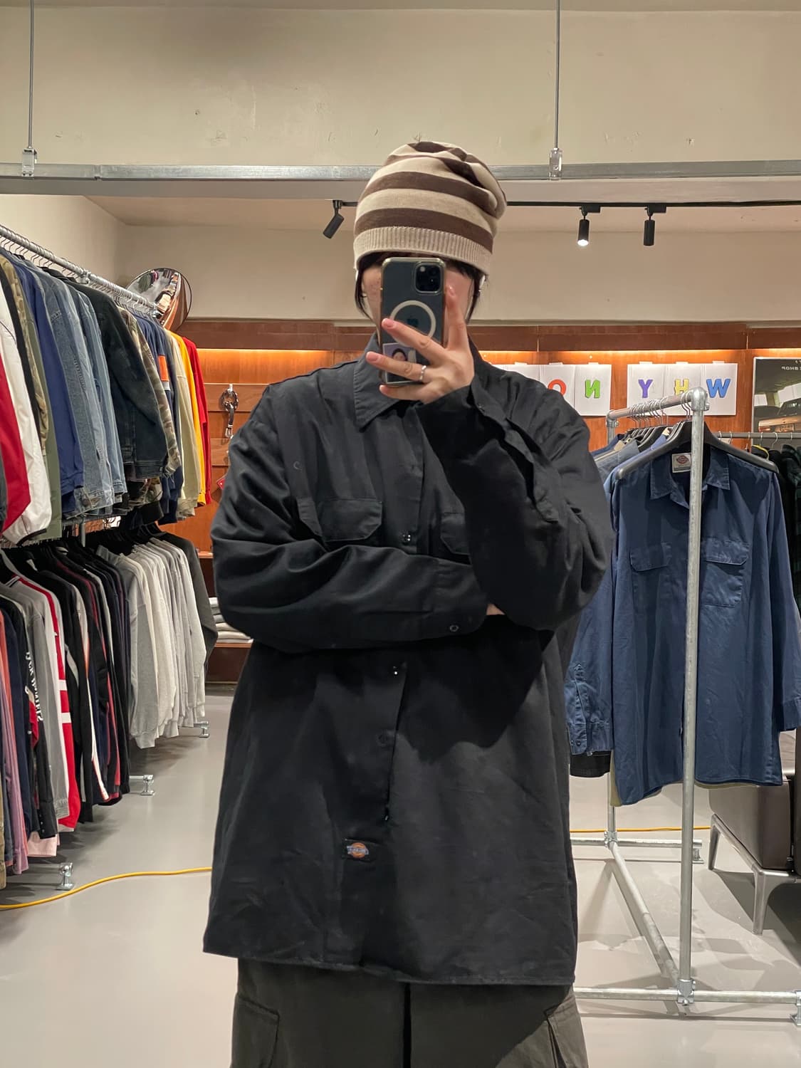 디키즈 워크 셔츠(블랙)   상품이미지2