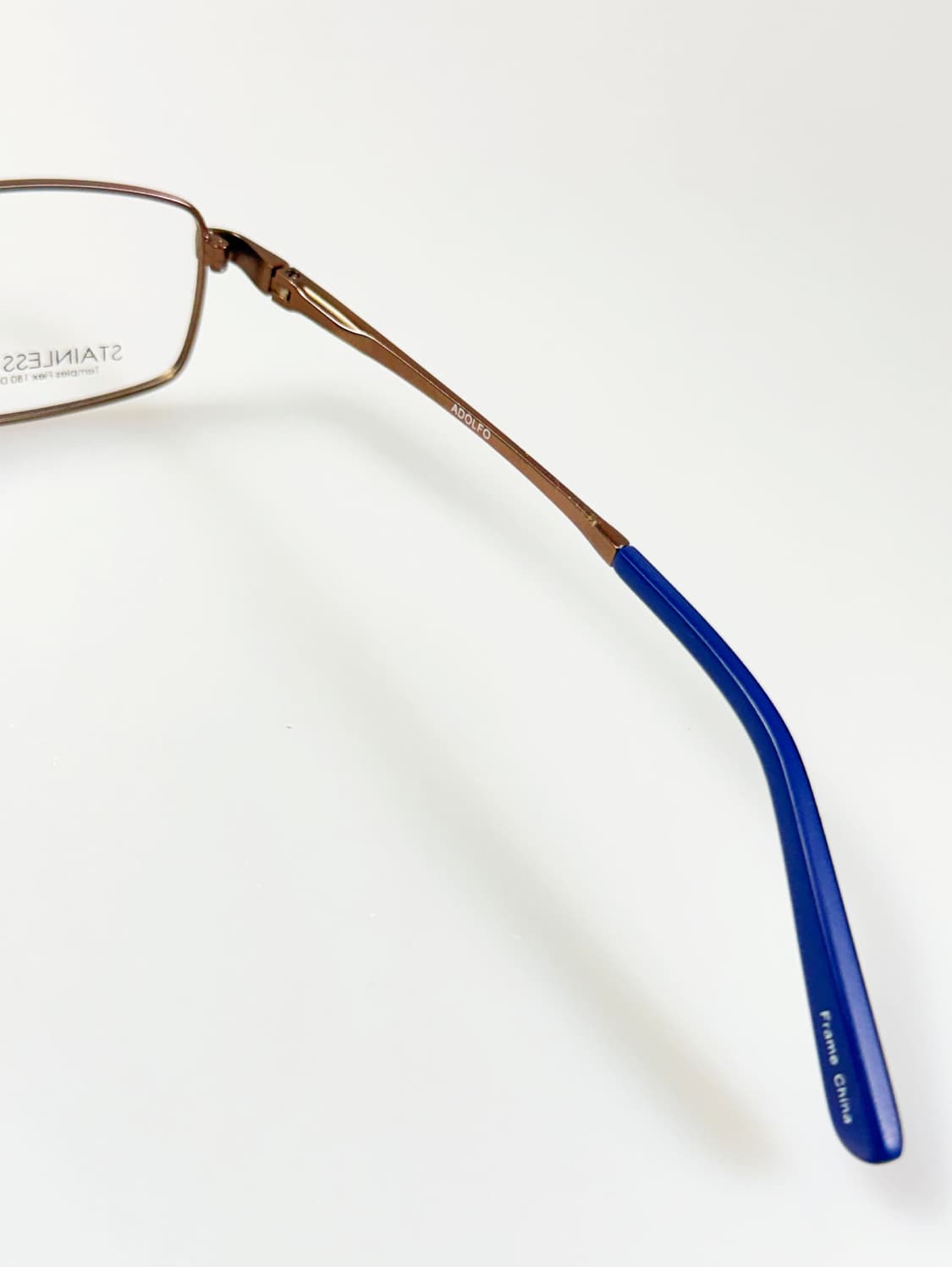 ADOLFO SPORT 180 슬림 스퀘어 메탈 빈티지 안경 상품이미지6