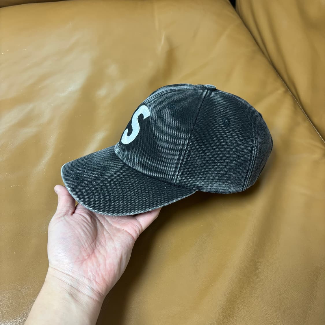 슈프림 S로고 6패널 볼캡 모자 피그먼트 블랙 상품이미지4