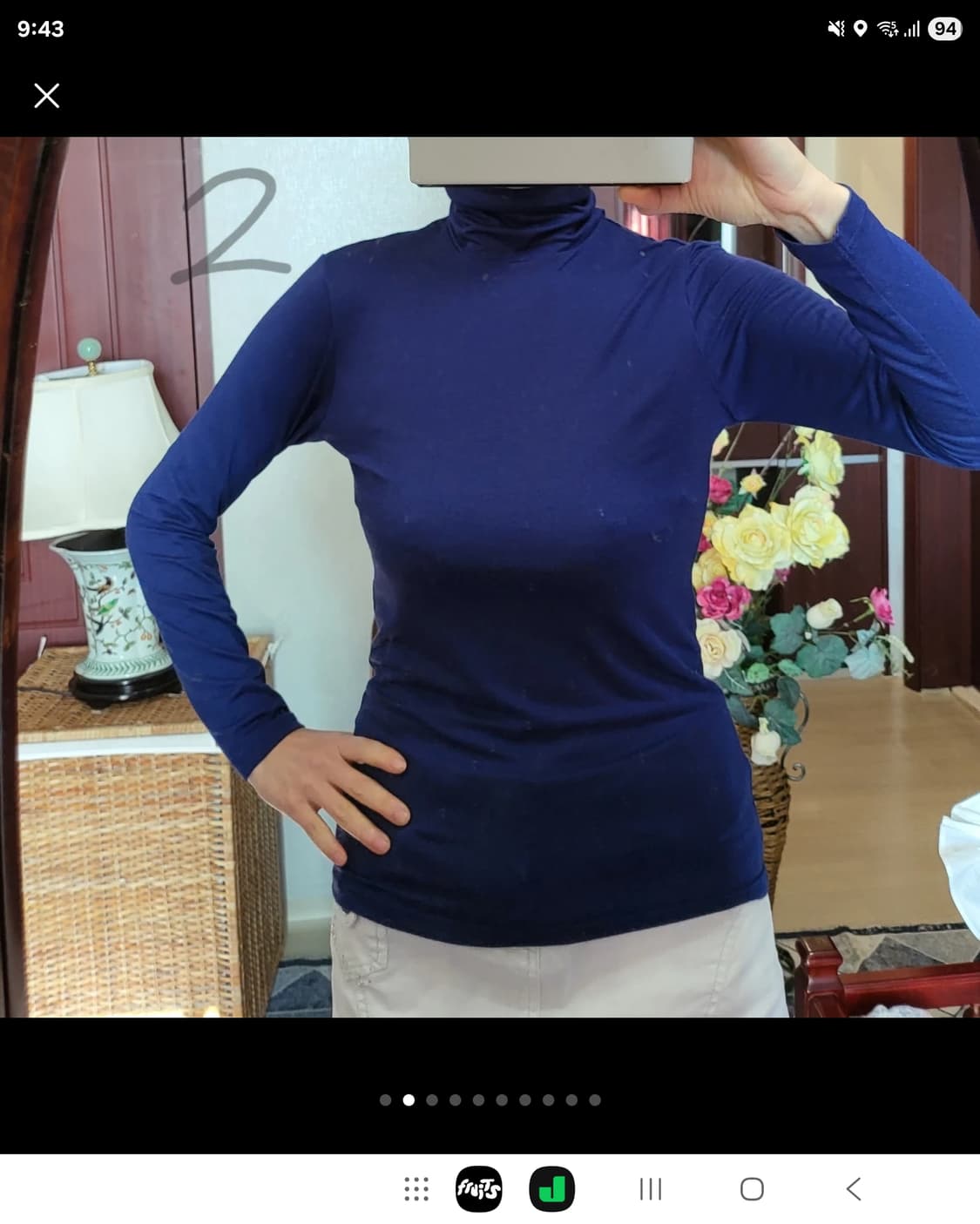 유니클로 히트텍  MNG 망고 터틀넥 폴로 상품이미지1