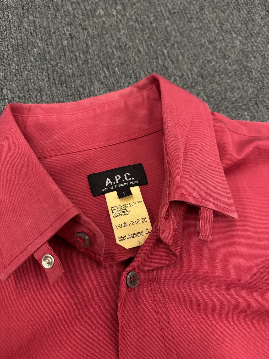 1) APC 아페쎄 실크 긴팔 셔츠 상품이미지5