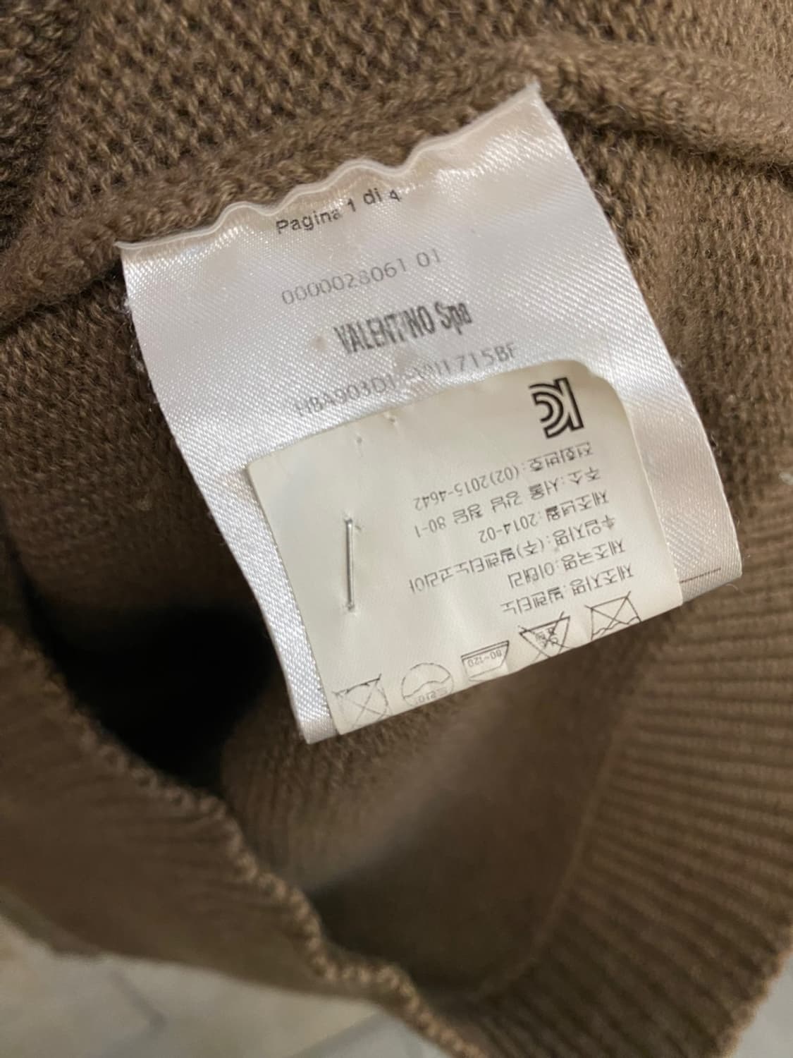발렌티노 캐시미어 터틀 넥 스웨터 상품이미지6