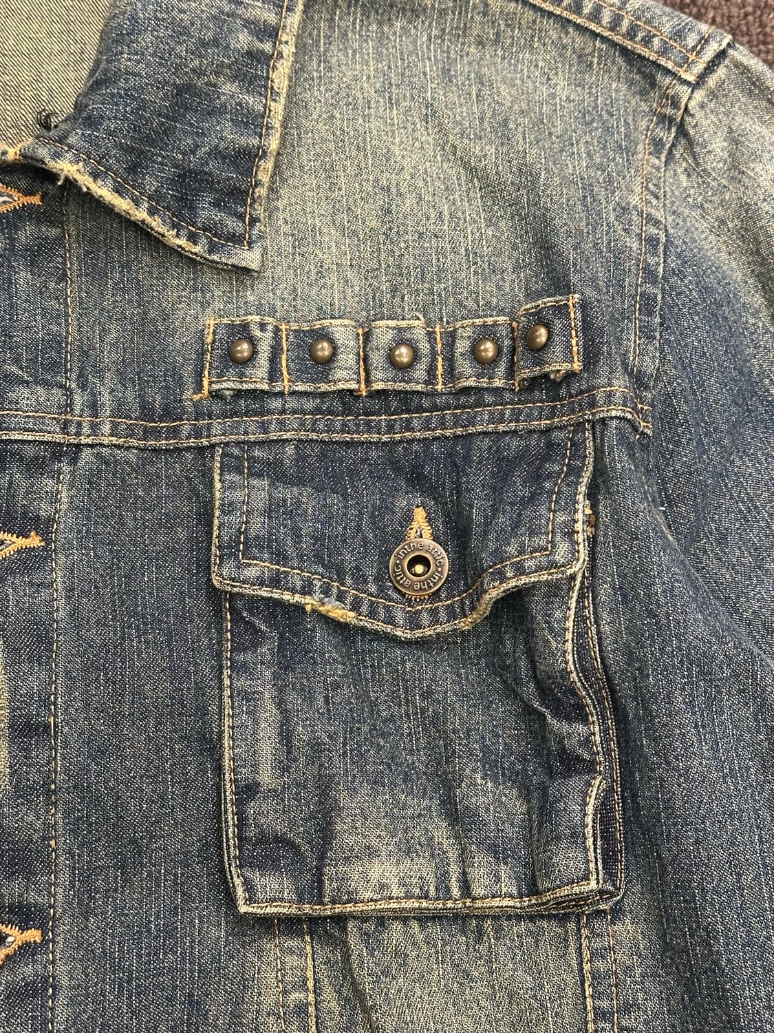 L)IN THE ATTIC 빈티지 유틸리티 포켓 데님 자켓 상품이미지5