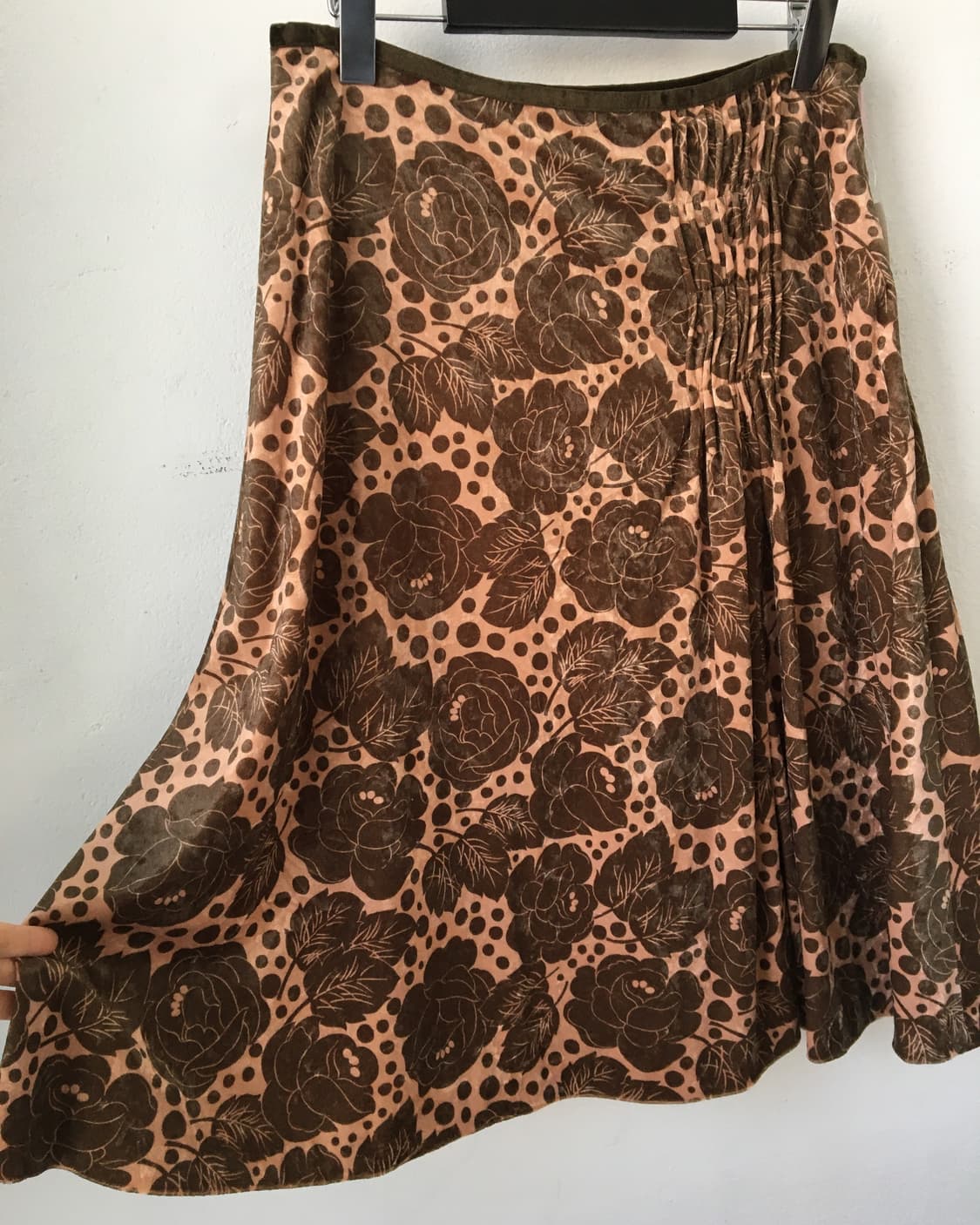 Pattern velvet skirt 상품이미지3