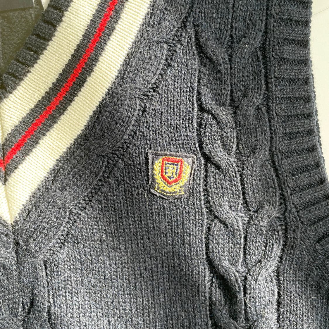 C1 TMRW 니트 조끼 100사이즈 상품이미지4