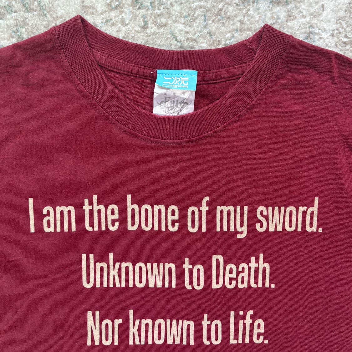 Fate Anime Quote Graphic T-Shirt 상품이미지3