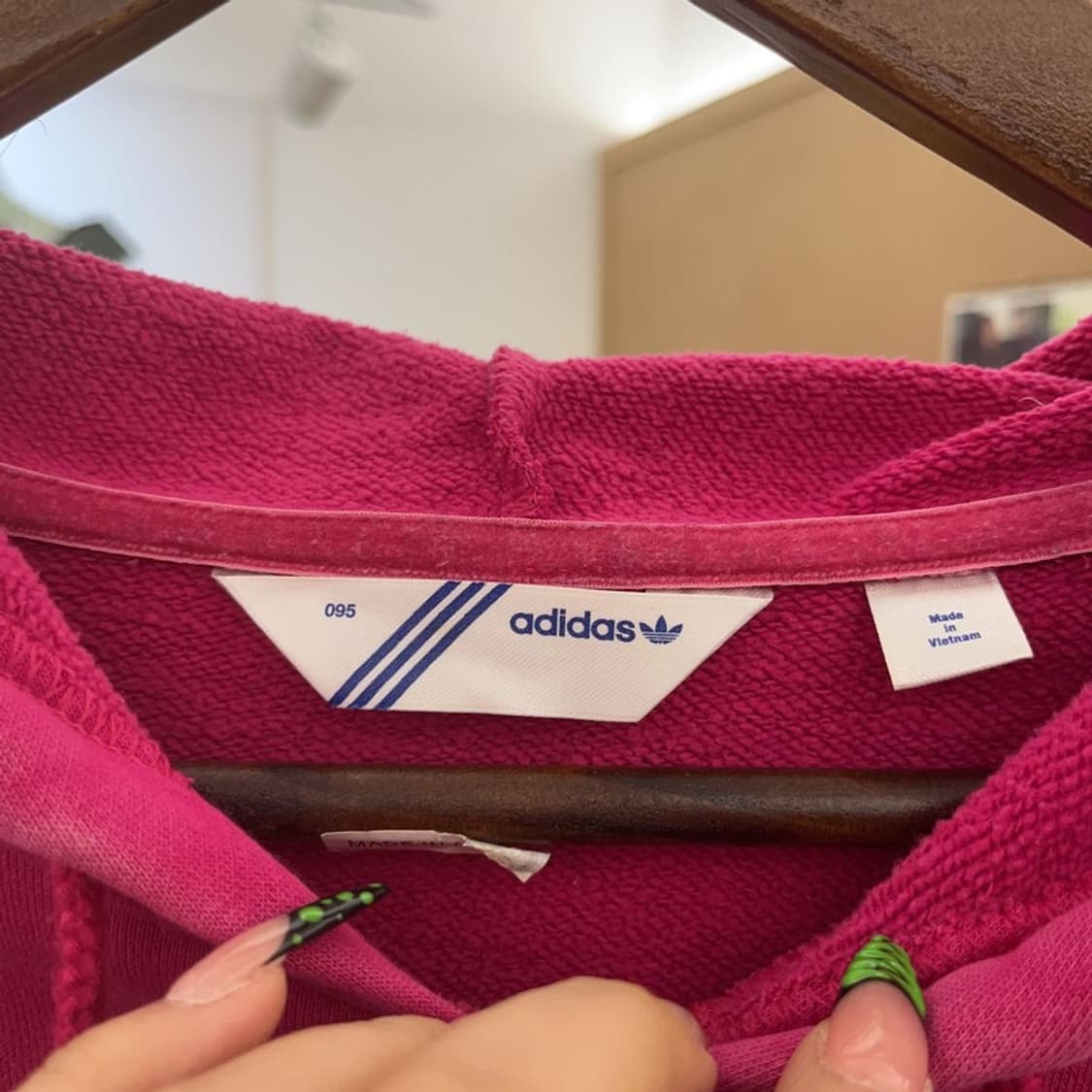 아디다스 Y2K 00's 대장급 핫핑크 후드티 95 C09181 상품이미지5