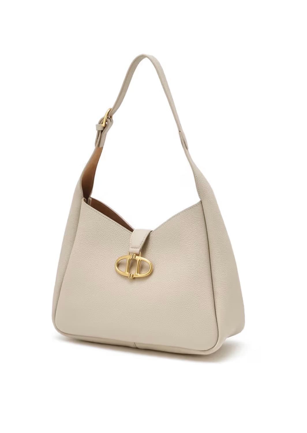 [새상품] 아떼 바네사브루노 아이보리 슈렁큰 레더 호보백 M 상품이미지5