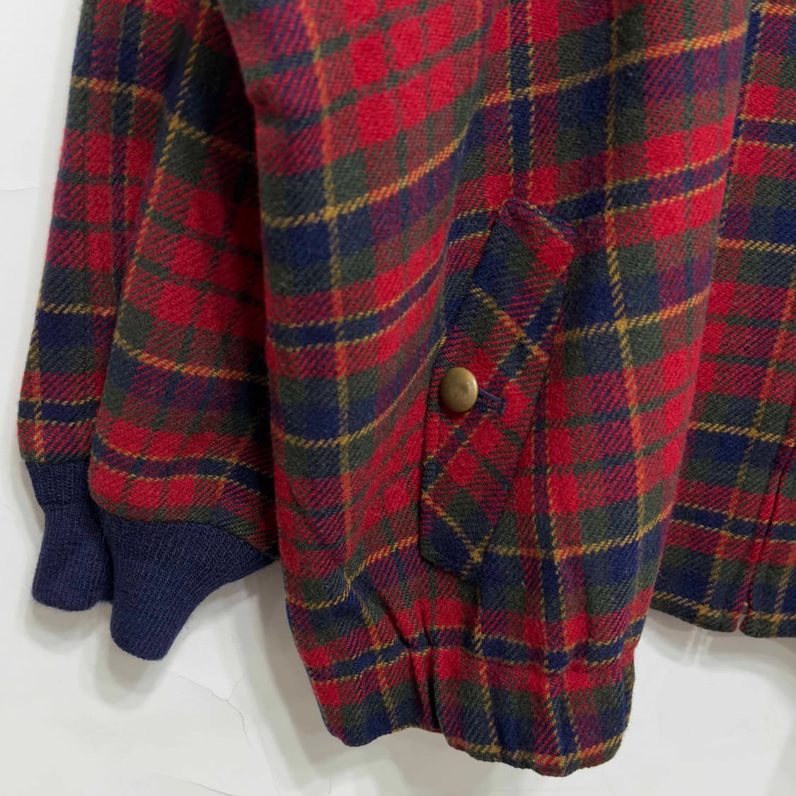 80s 펜들턴 타탄 체크 울 재킷 USA 상품이미지3