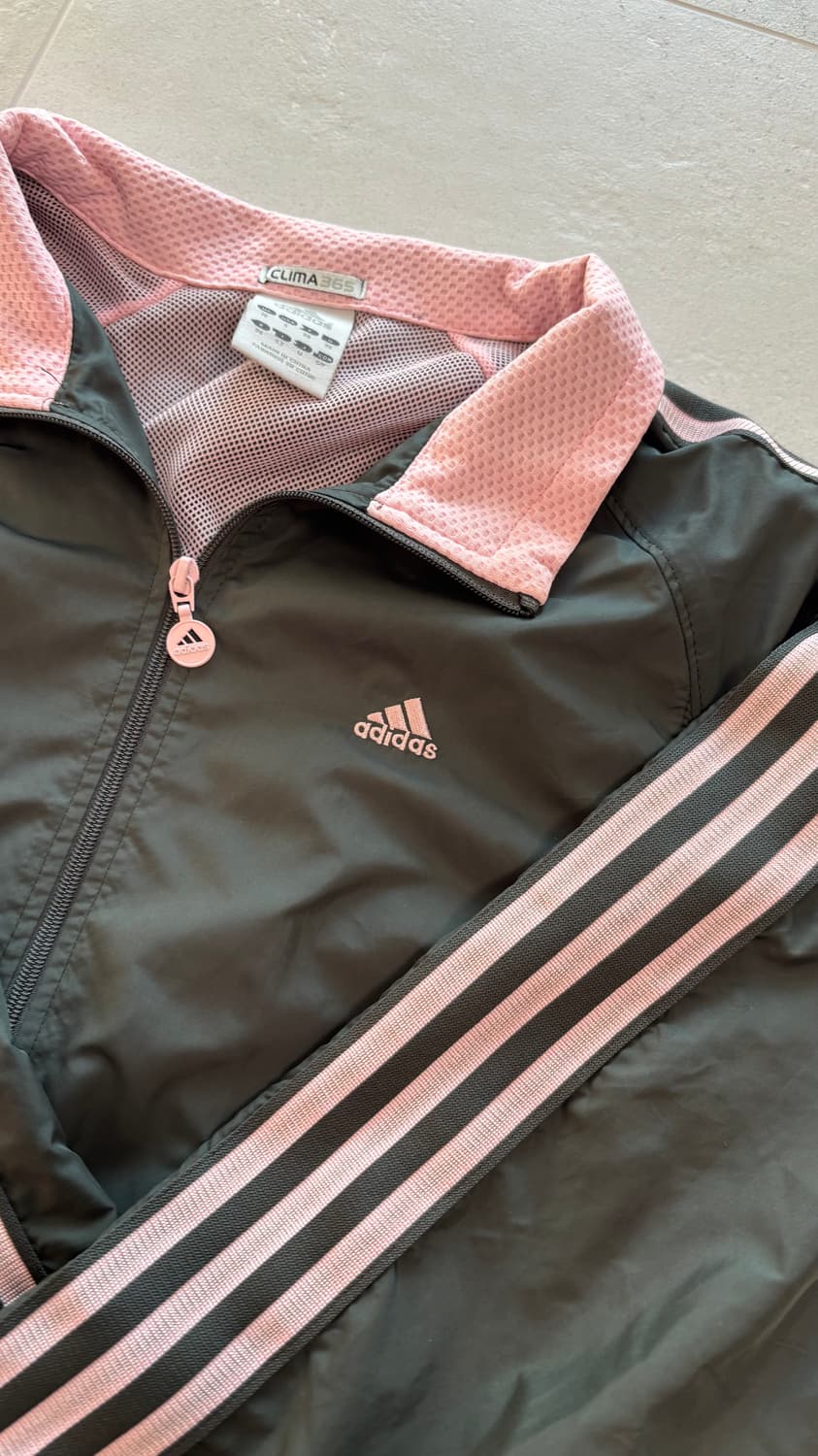 아디다스 핑크 차콜 바람막이 집업 상품이미지2