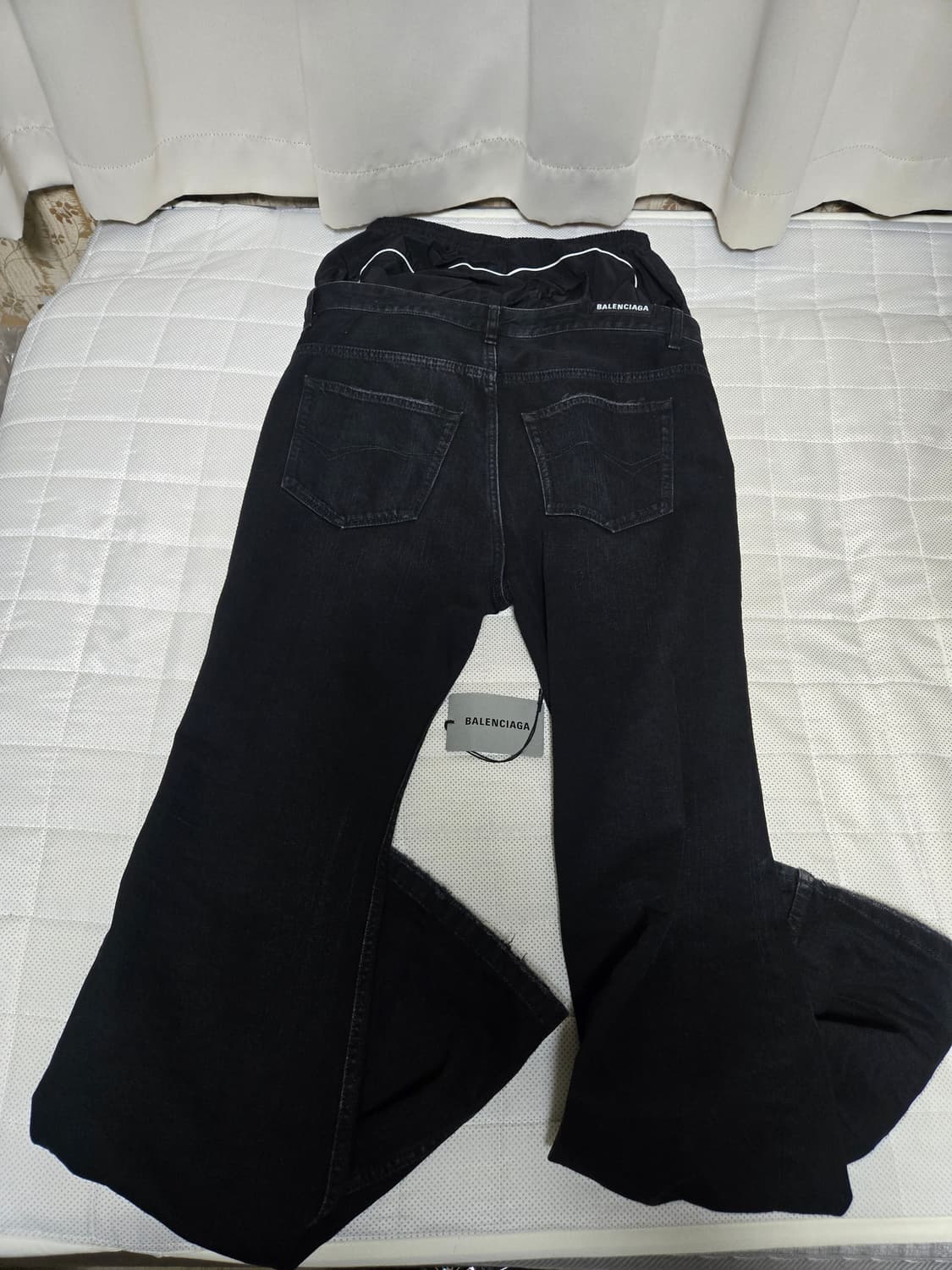 발렌시아가 레이어드 플레어 데님 팬츠 바지 상품이미지8