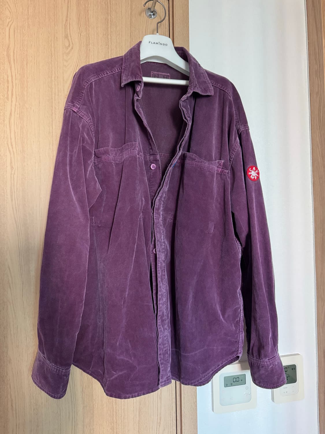 카브엠트 Cave Empt 카브엠트 코듀로이 디자인 빅셔츠 퍼플 m 상품이미지1