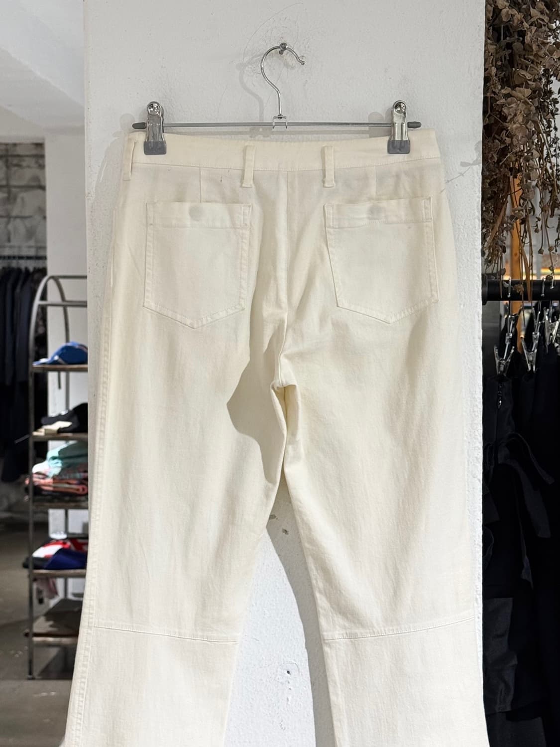 프라다 스포츠 화이트 패널 코튼 팬츠 상품이미지5