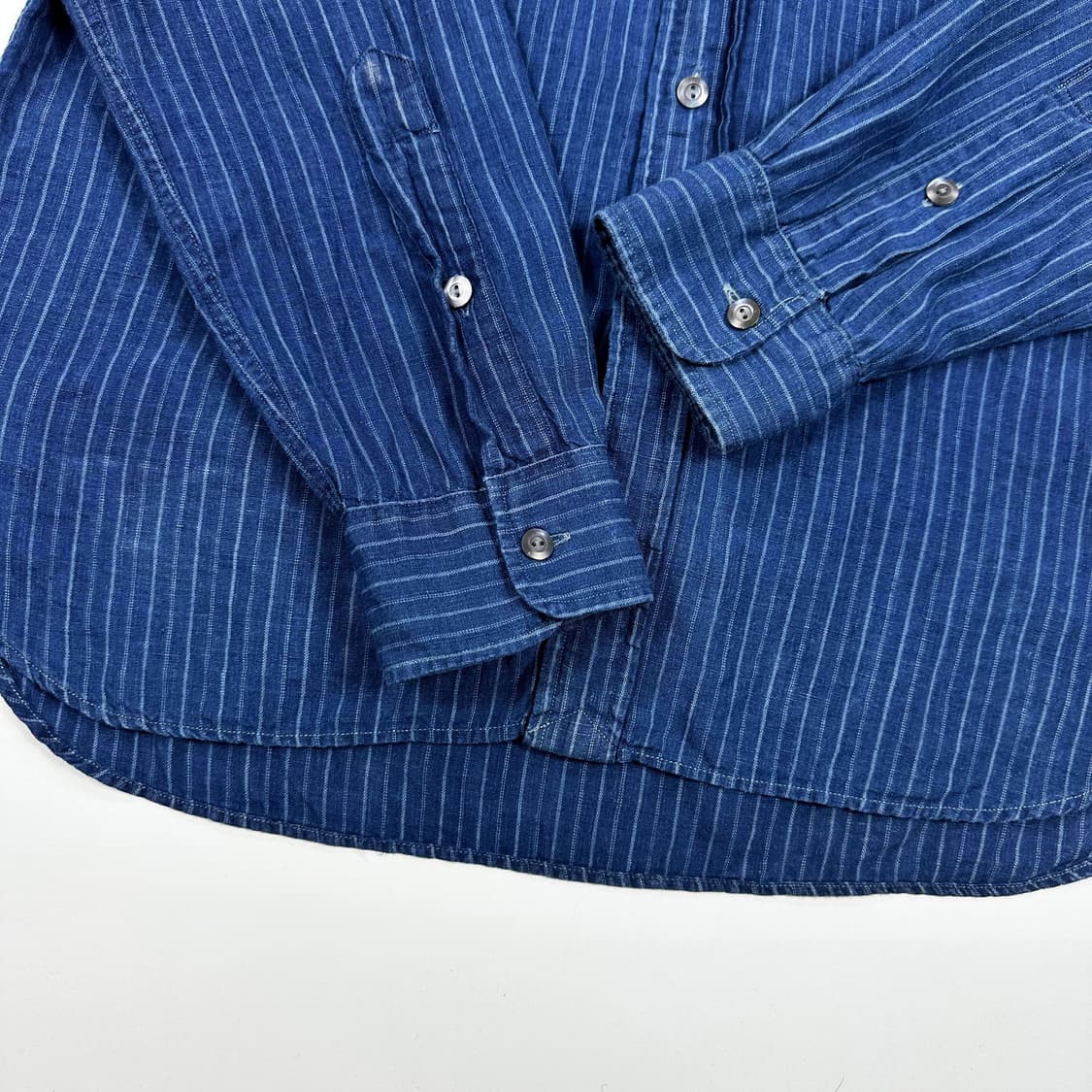 폴로 랄프로렌 클래식 헨리넥 스트라이프 린넨셔츠 S 상품이미지3