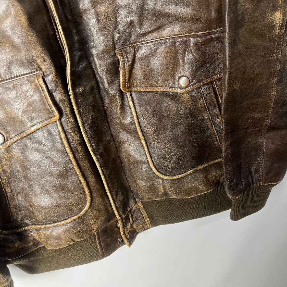 [JPN] 빈티지 A-2 램스킨 레더자켓 상품이미지3