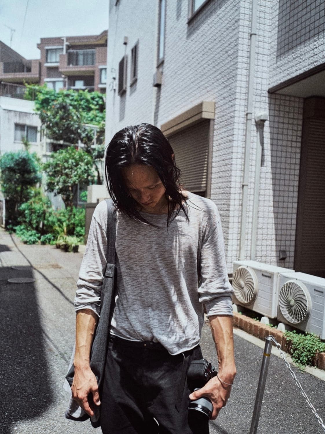 Textured roll long sleeve (3) grey 상품이미지4