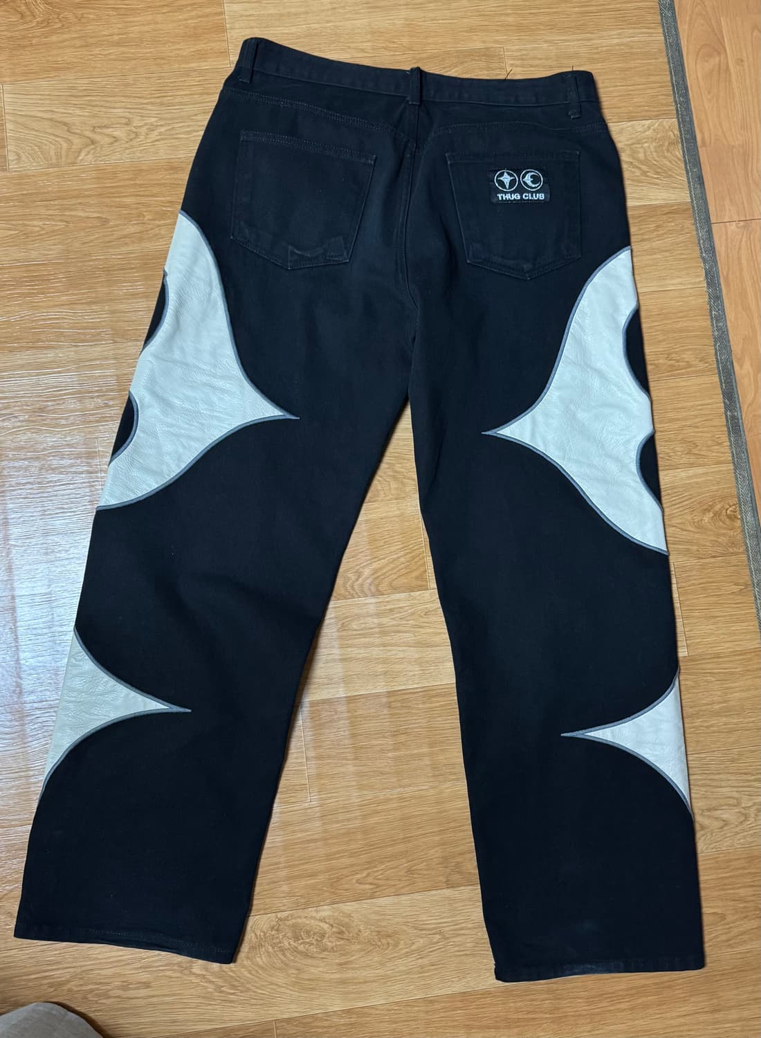 THUG CLUB 레더 워싱 데님 팬츠 2사이즈 상품이미지3