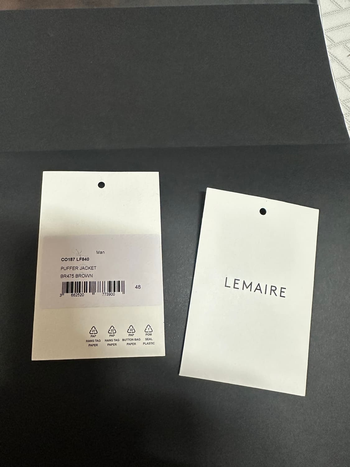 르메르 푸퍼자켓 Lemaire 22fw 48사이즈 상품이미지3