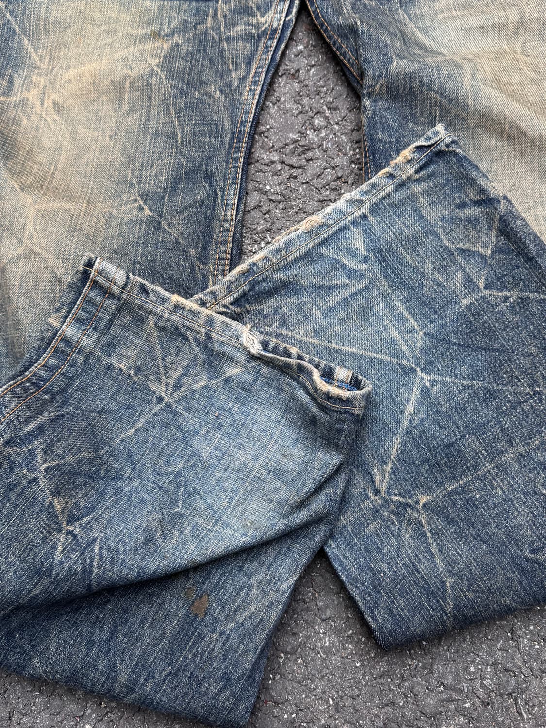 블루웨이 포켓 더티 페이딩 데님팬츠  상품이미지8