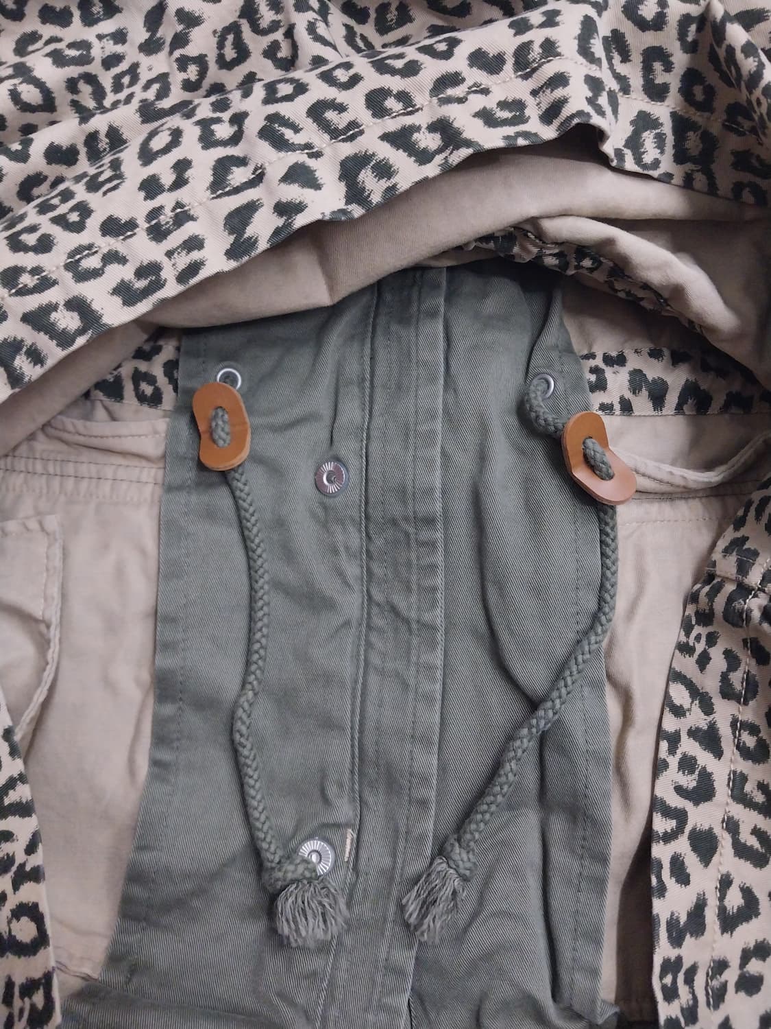 반스 레오파드 밀리터리 야상 점퍼 L 상품이미지3