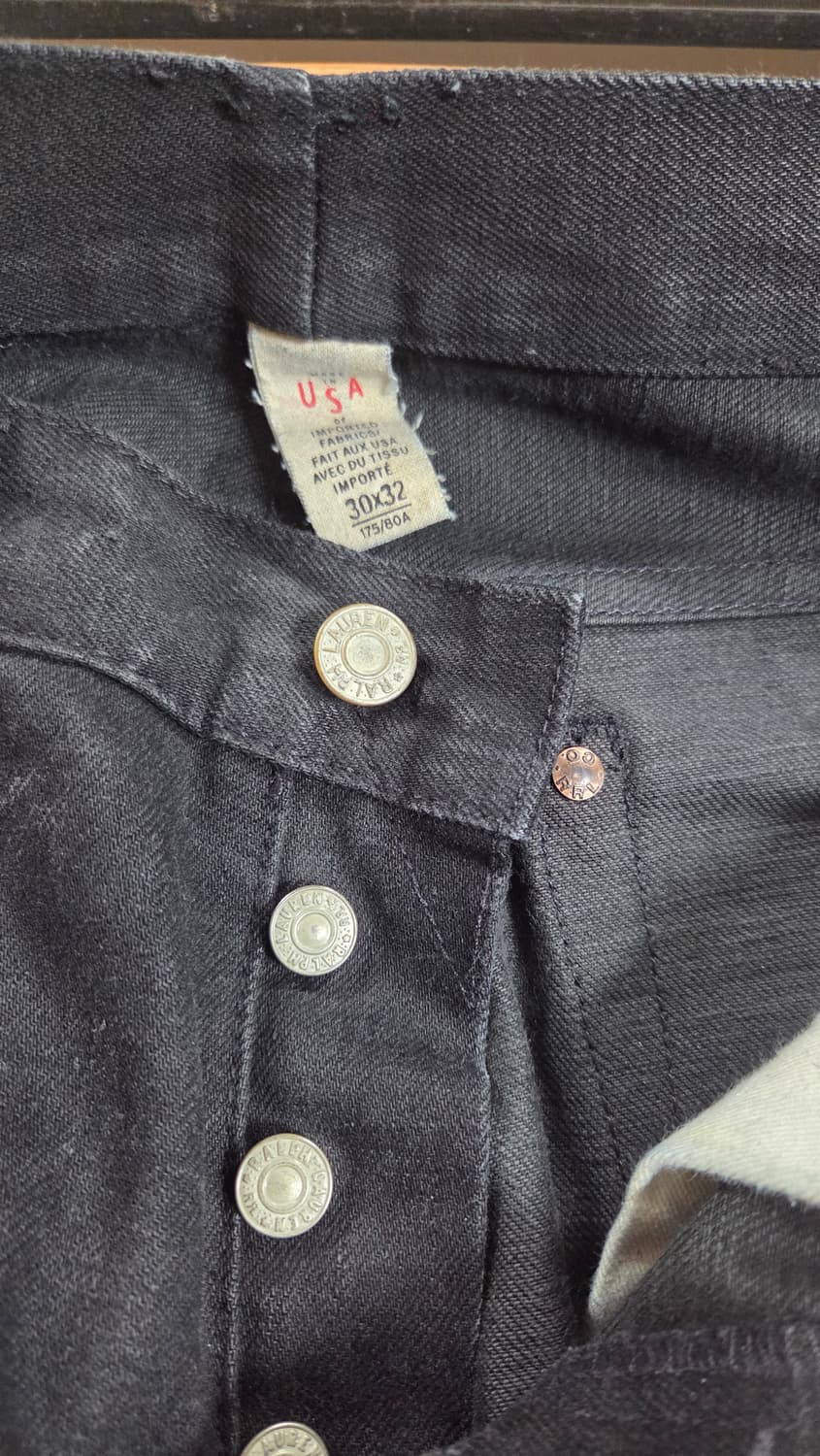 더블알엘 RRL 블랙 셀비지 데님(30) 상품이미지5