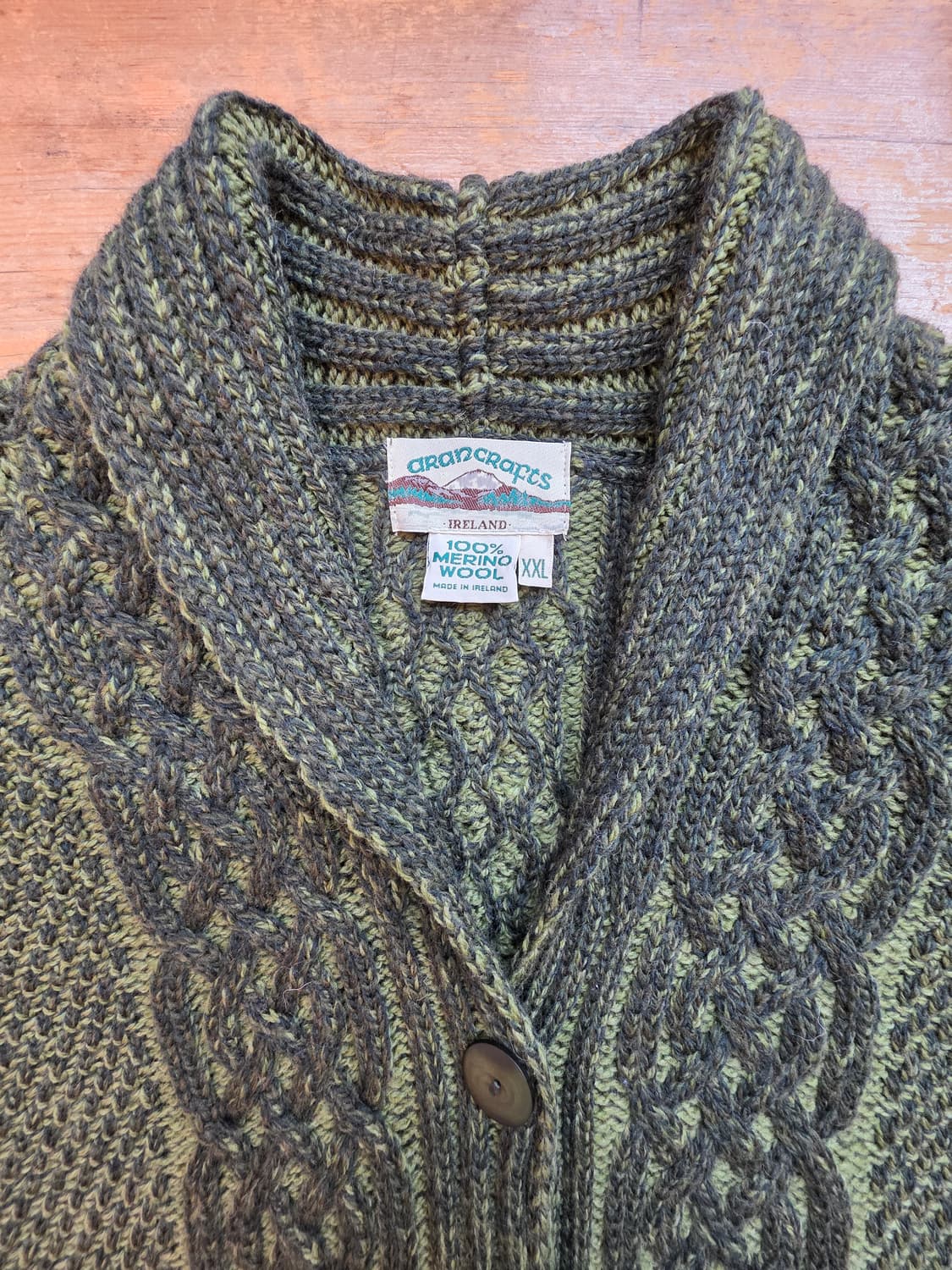 aran crafts fisherman cardigan 상품이미지3