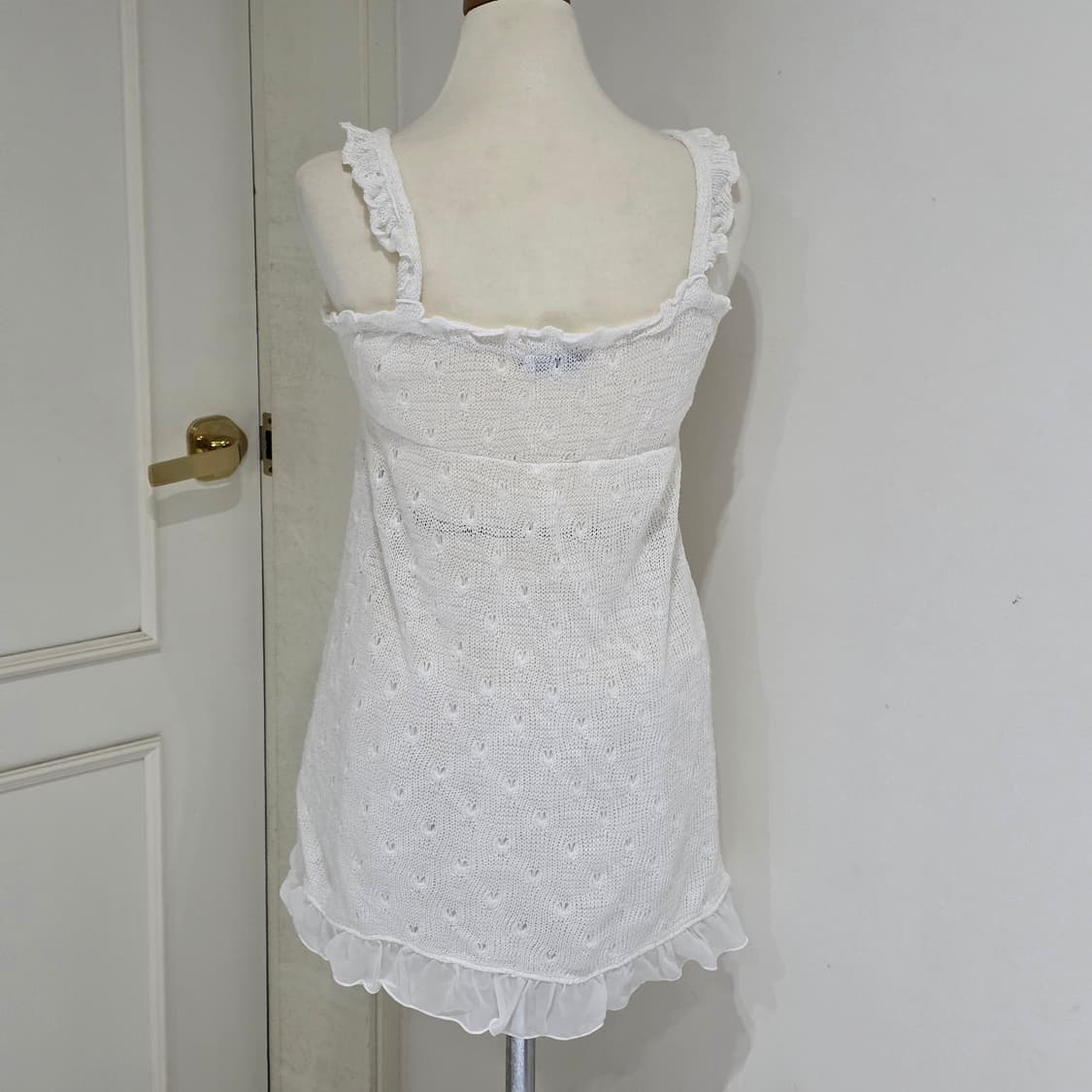 로맨틱 히메라떼갸루 핀터깔 니트 슬리브리스 상품이미지3