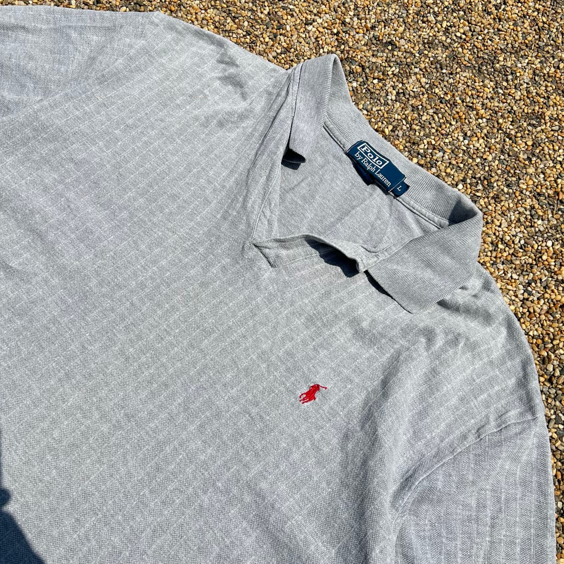폴로(POLO RalphLauren)레드포니 그레이 카라넥 반팔티 상품이미지2