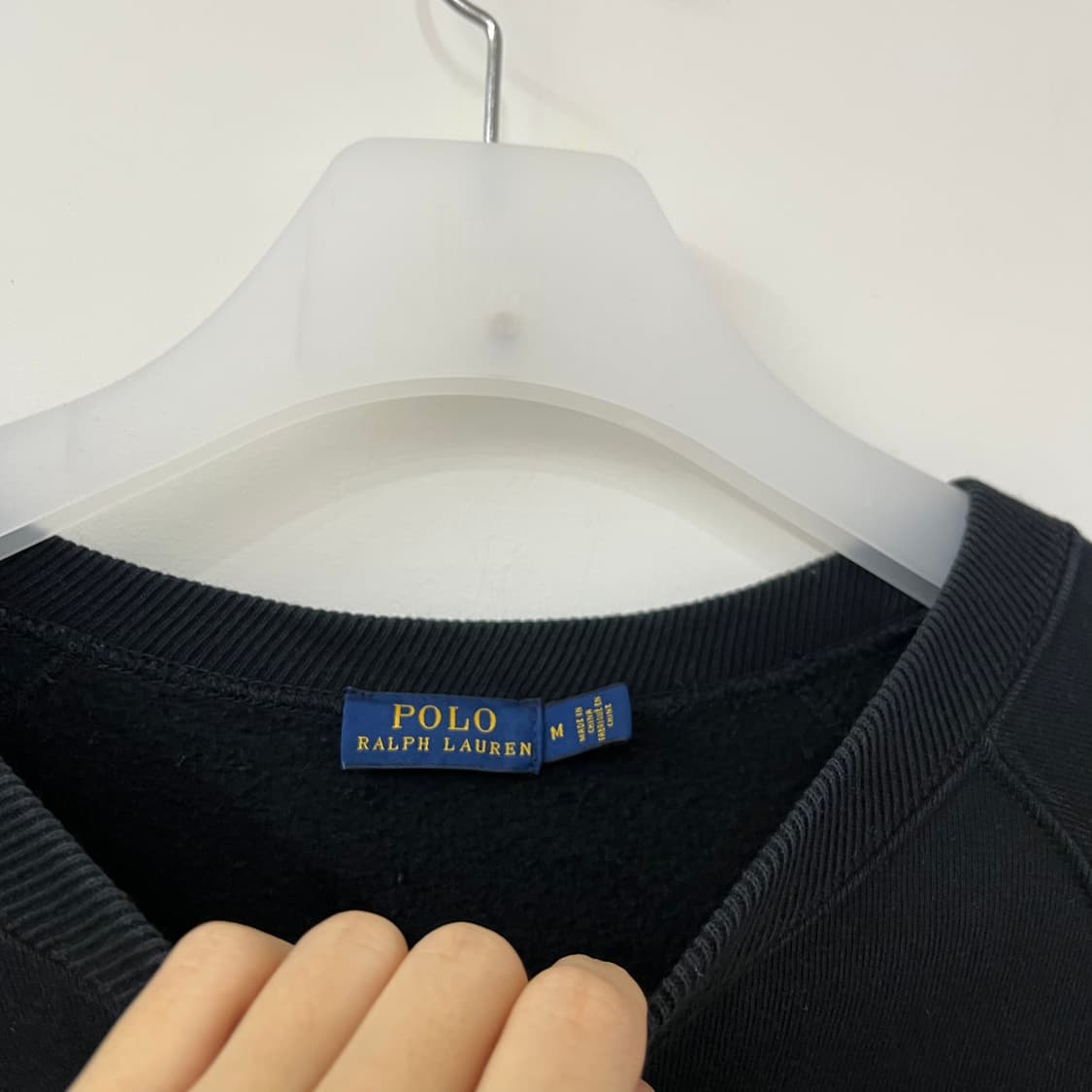 폴로 랄프로렌 신형 화이트 포니 블랙 맨투맨 상품이미지5