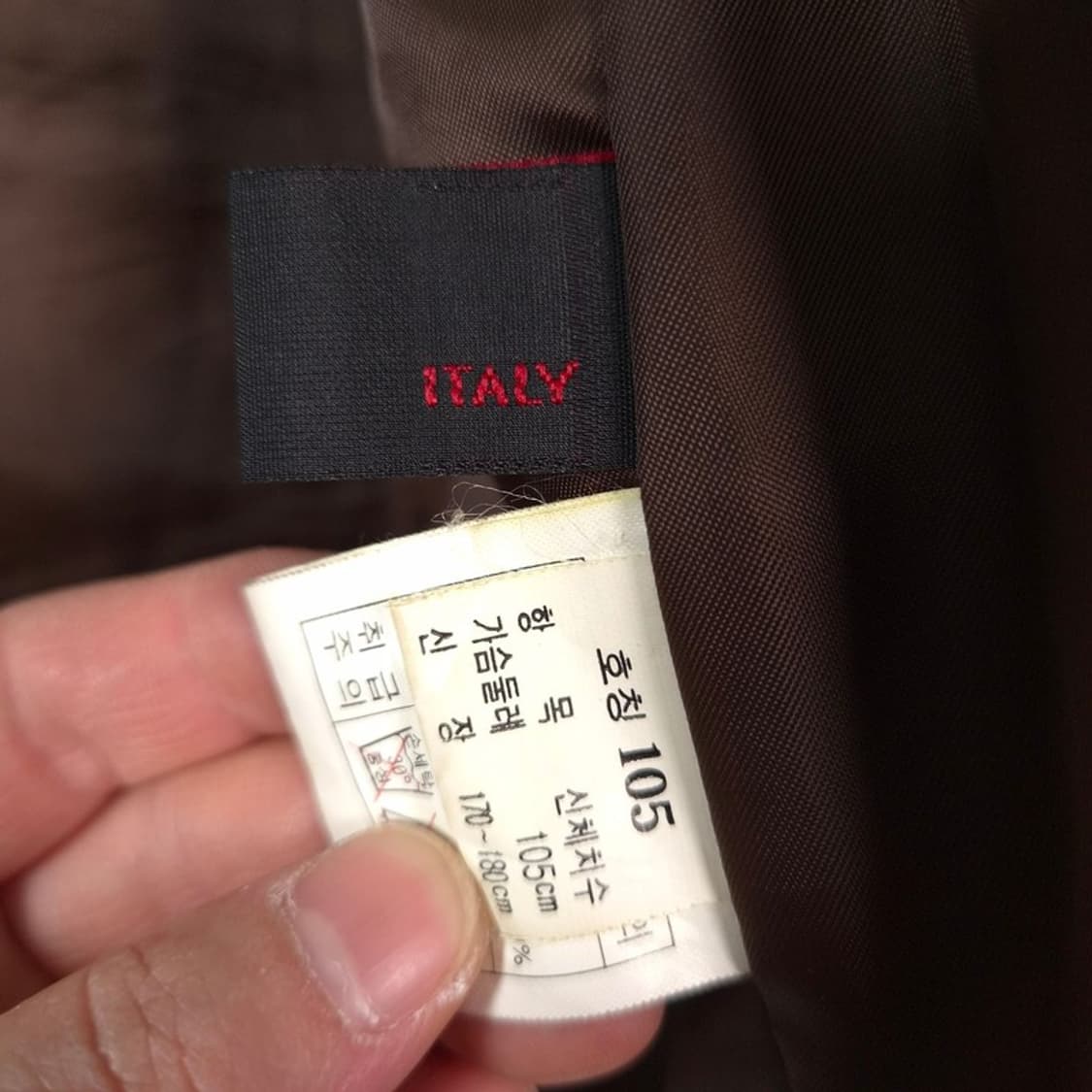 ITALY 프리미엄 양가죽 하이넥 절개 레더 자켓 XL 상품이미지6