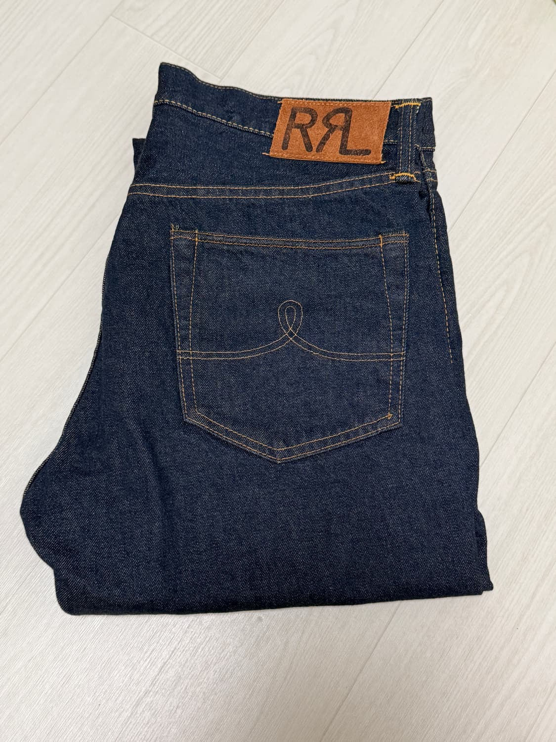 RRL 스트레이트핏 원스 워시 셀비지진 33x32 상품이미지4