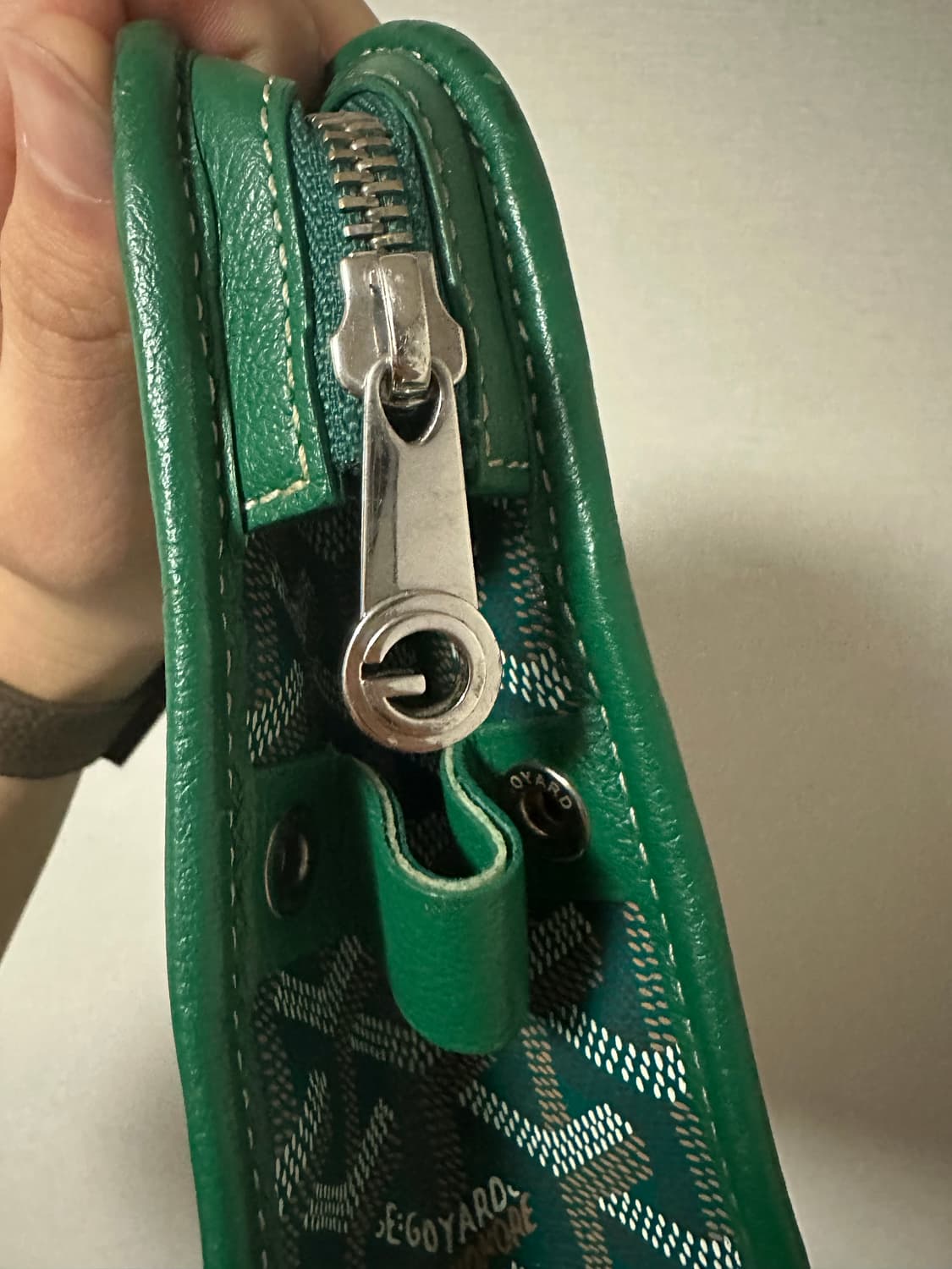 고야드 쥬방스 클러치백 GM 그린 상품이미지4
