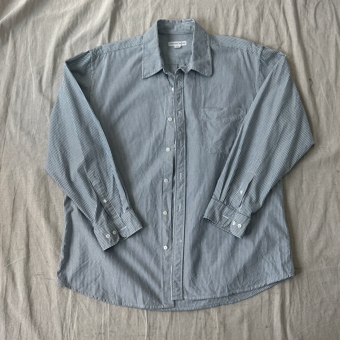 토마스모어 프렌지 스트라이프 옥스포드 셔츠 M 상품이미지1