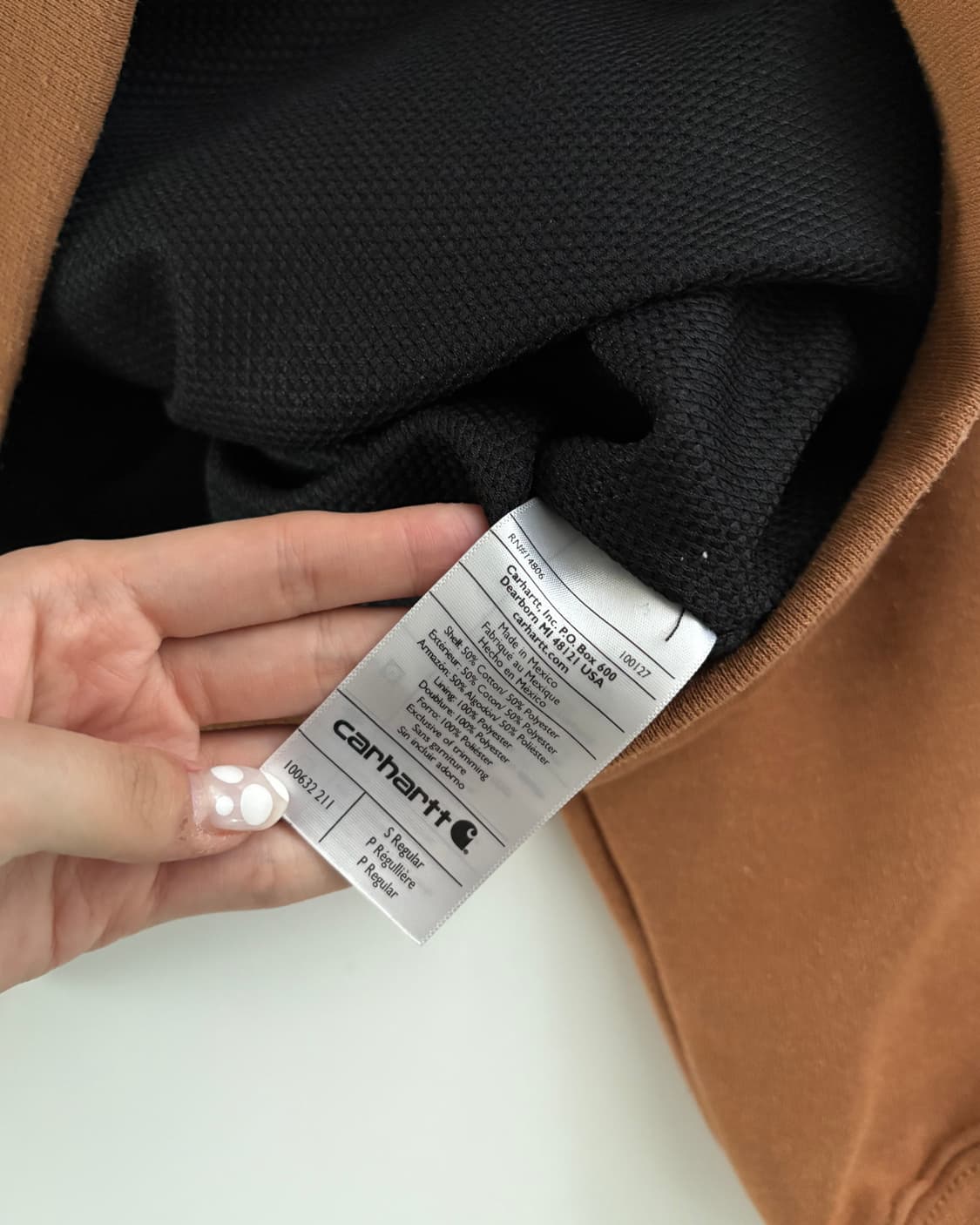 Carhartt 칼하트 브라운컬러 써멀 후드집업 상품이미지8