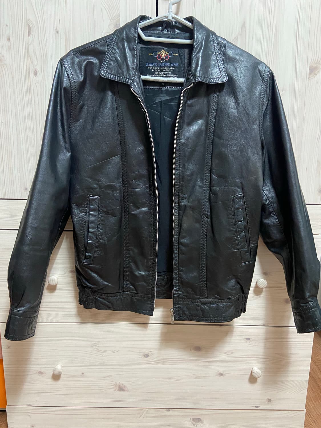 [m] 80-90s 일본 빈티지 양가죽 가죽자켓 상품이미지1