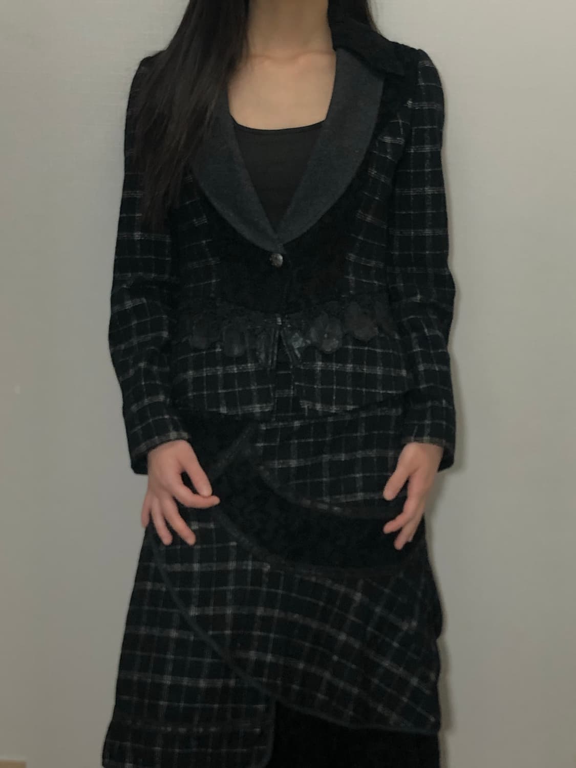 빈티지 블랙 프릴 셋업 상품이미지9