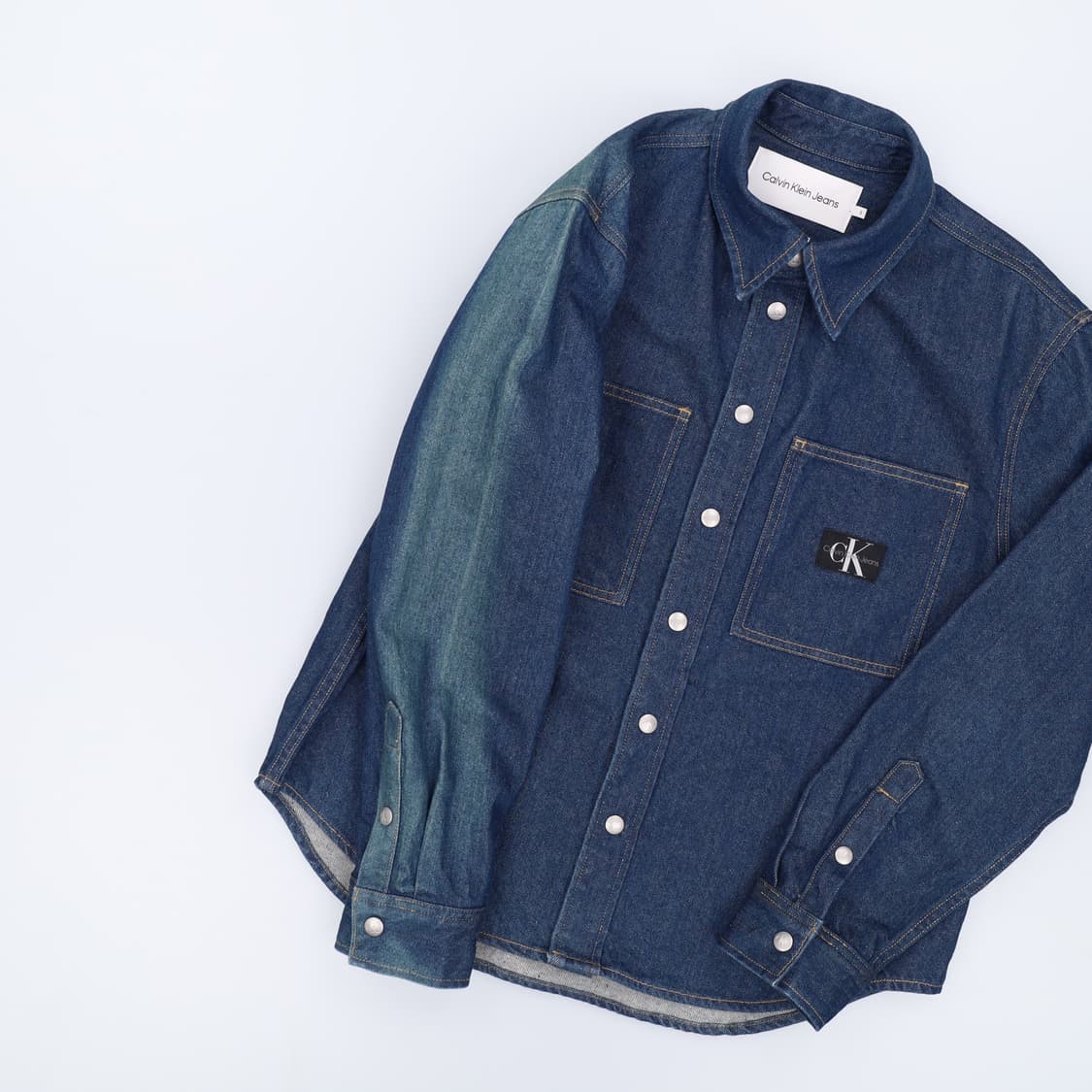 S 캘빈클라인 진 릴렉스핏 린스 데님 셔츠 자켓 4148 상품이미지4