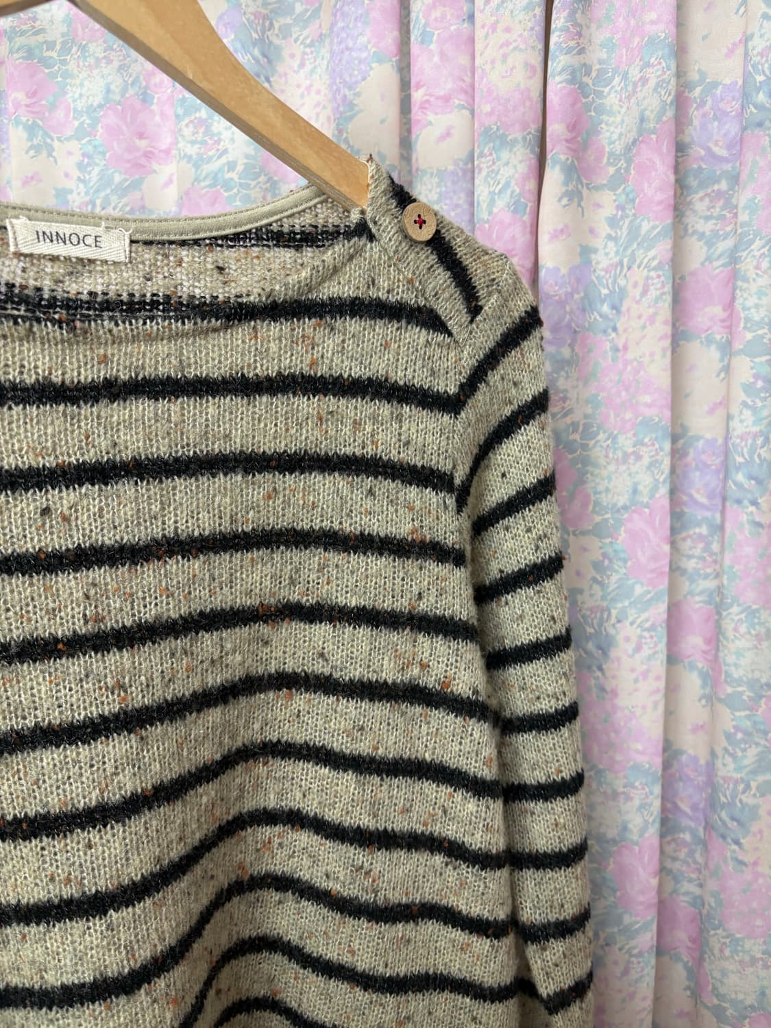 베이지 스트라이프 니트 상품이미지10