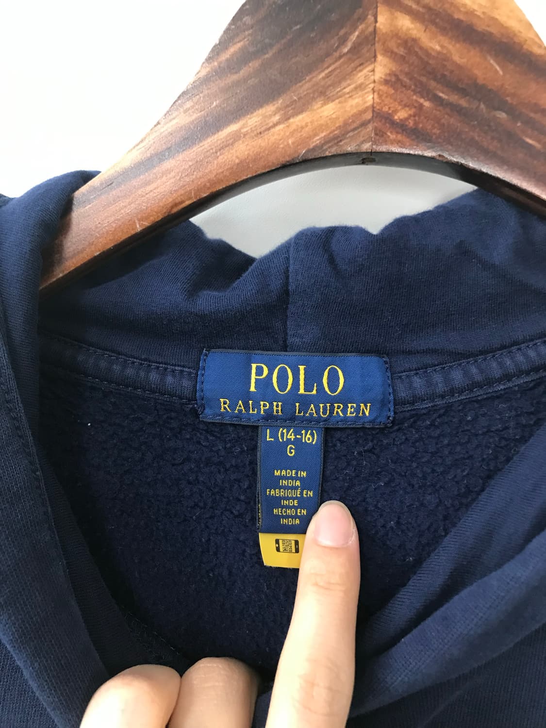 폴로 랄프로렌 신형 자수로고 네이비 후드티 상품이미지7