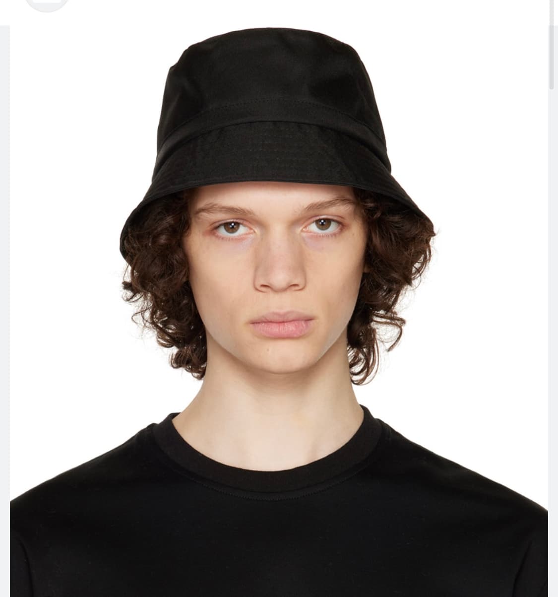 솔리드옴므 블랙 로고 버킷햇 상품이미지2