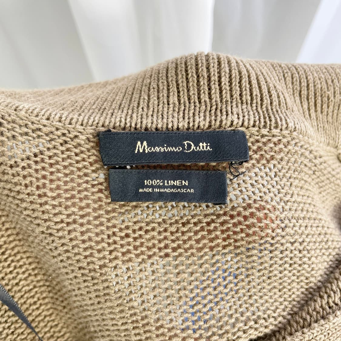  C2 마시모두띠(Massimo Dutti) 린넨 소재 니트폴로셔츠 95 상품이미지4